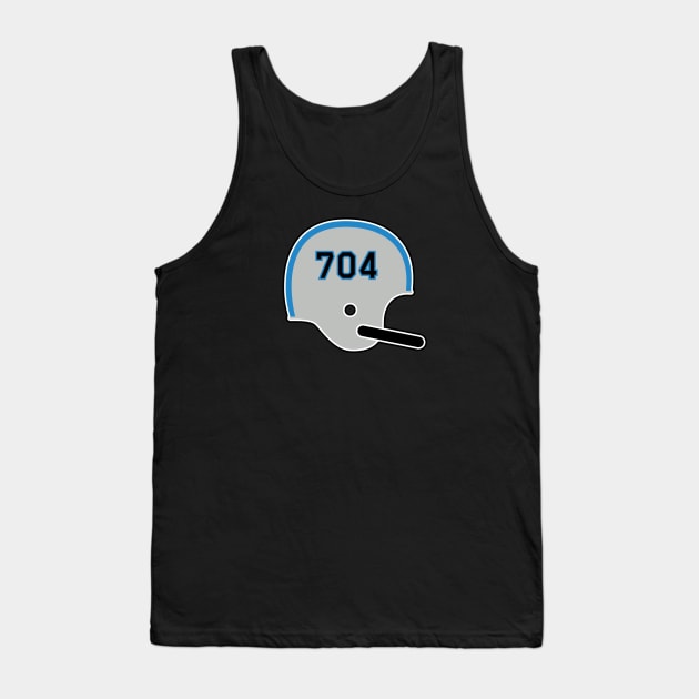 Carolina Panthers 704 Helmet Tank Top by Rad Love